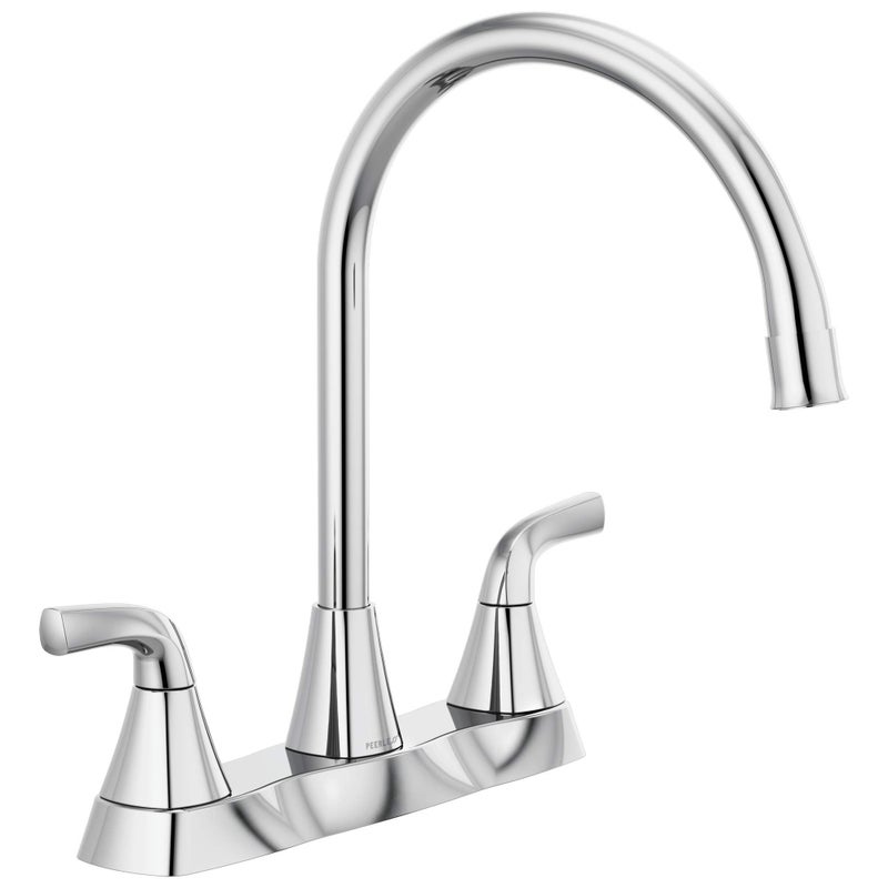 Peerless P2935LF Parkwood Two Handle Kitchen Faucet Deck-Mount, Chrome